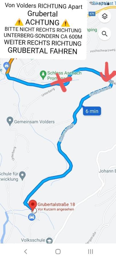 Apart Grubertal Volders Exteriör bild